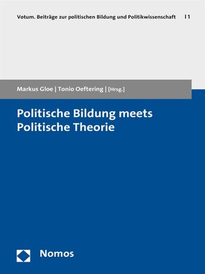 cover image of Politische Bildung meets Politische Theorie